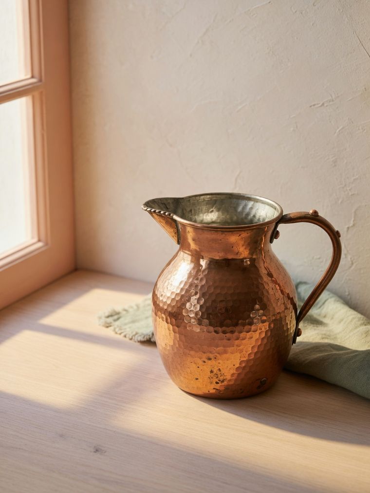 Hammered Copper Jug