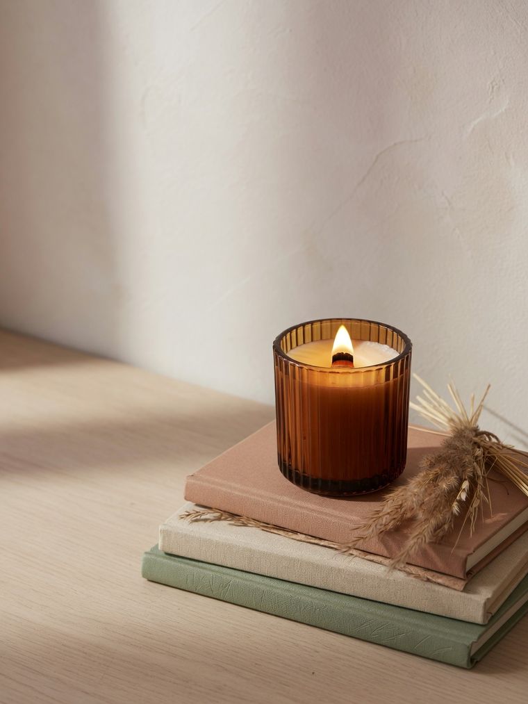 Scented Candle — Fig & Cedar