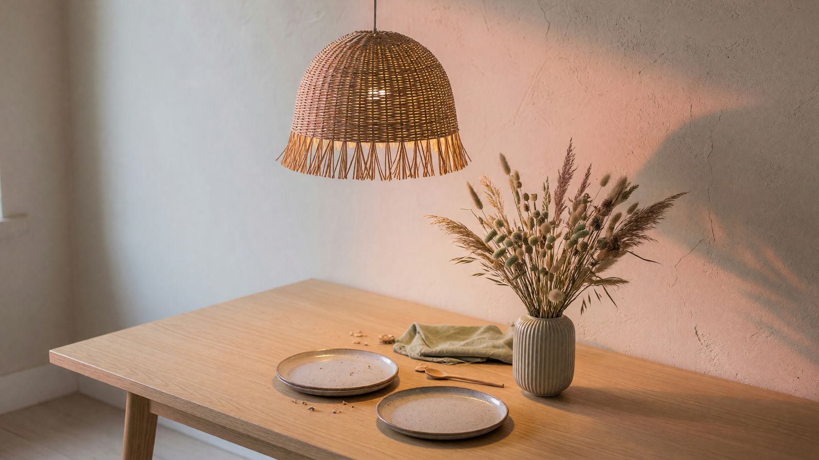 the table, set